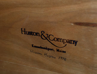 Bill Huston's Signature on the Laptop Desk from 1998