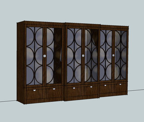 Custom china cupboard