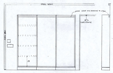 Modern shelving unit