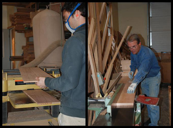 Bill Huston and Saer Huston build five new Collins Hall Tables, 25 Years