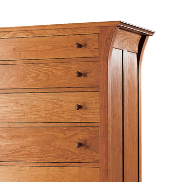 Davenport Tall Chest handcrafted by Huston and Company furniture builders
