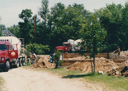 The Huston & Company workshop site is prepared for building