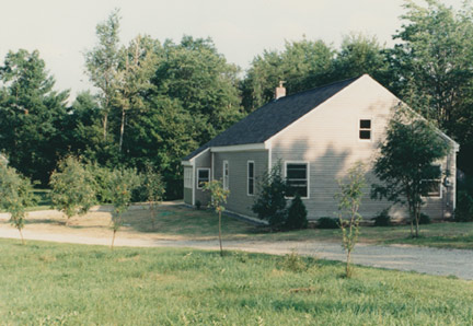 The completed Huston & Company workshop, Poland Spring, Maine, 1988