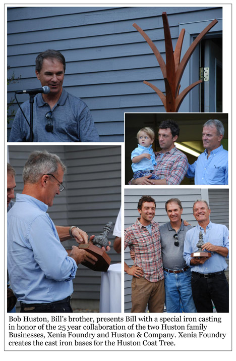 Bob Huston, Bill Huston's brother, discusses family businesses at the Huston &  Company anniversary.