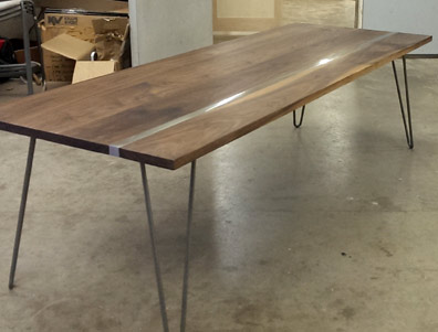 Custom coffee table by Collin and Bill Huston, Huston & Company, Kennebunkport, Maine