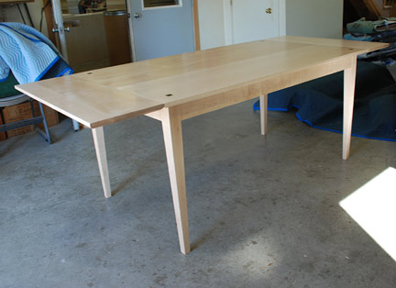 Custom dining table for Justin Huston, by Bill Huston of Huston and Company