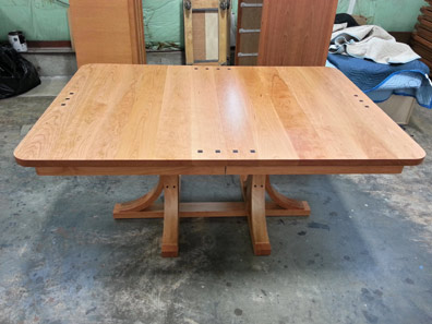 Gates Table, Huston and Company custom handcrafted furniture, Maine