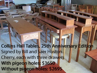 Collins Hall Tables for sale at Huston & Company, 25th anniversary edition