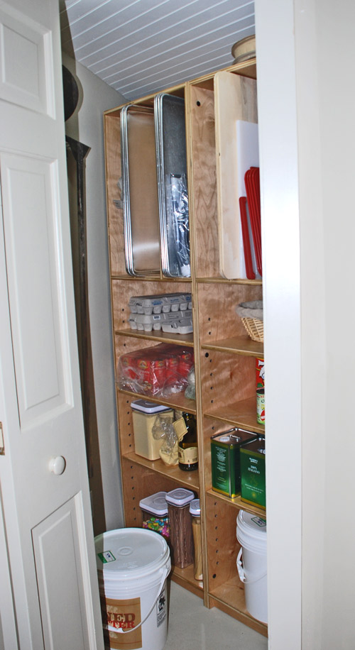 The storage pantry at Jillyanna's Woodfired Cooking School, by Huston & Company