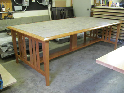 Library table for Winchester Library by Huston & Company