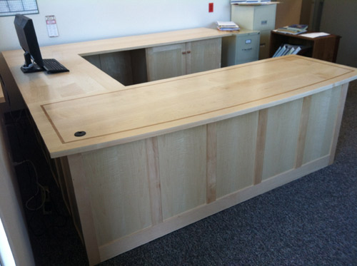 Huston and Company builds a custom desk for town of Winter Harbor Maine