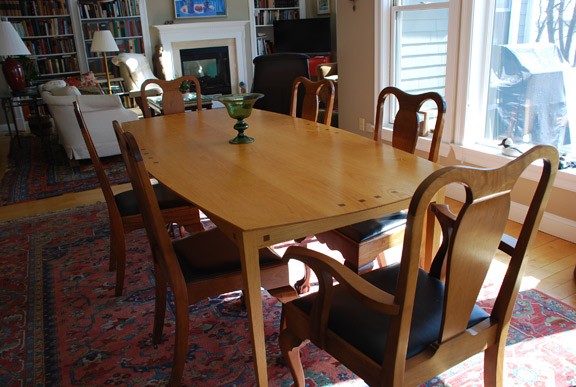 York Dining Table, Kennebunkport, Maine, handmade, custom table