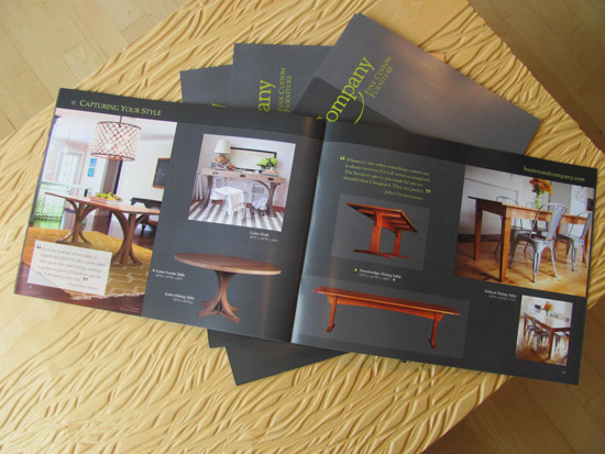 New catalog by Huston and Company fine custom furniture maine