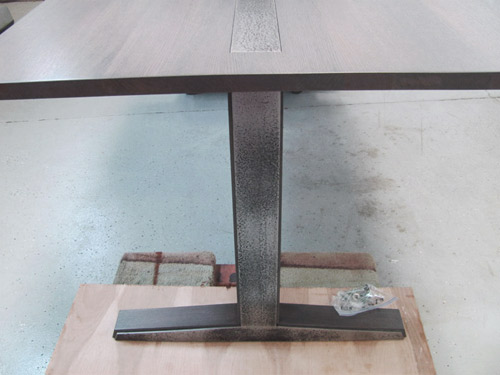 Custom trestle dining table by Huston and Company, Kennebunkport, Maine