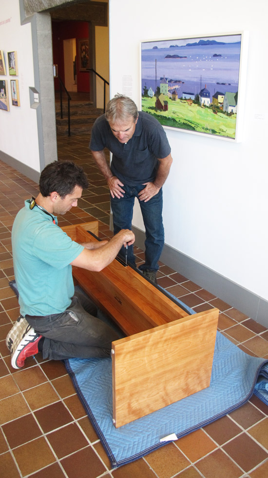 New benches at the Ogunquit Museum of American Art, by Huston and Company