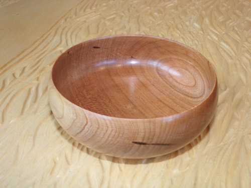 Cherry bowl, turned John TOmaszewski, Huston & Company, furniture workshop