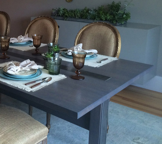 Karu, table, custom, contemporary, beach house, farm table, huston, maine