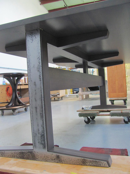 Handcrafted, Maine, Kennebunkport, workshop, Bill Huston, Saer, Tyler Karu, Landing Design, Table