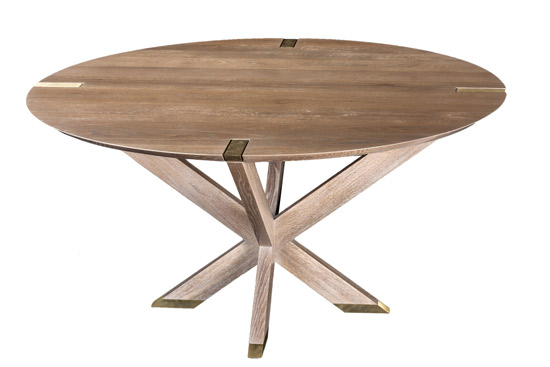 Newton Table, Huston & Company, Kennebunkport, Maine, handcrafted, dining table, Erin Gates, Elements of Style, beachy style