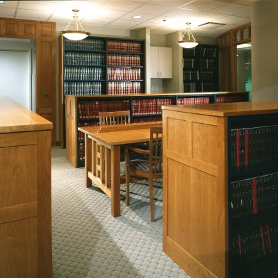 Law Library Tables, End Panels and Canopies