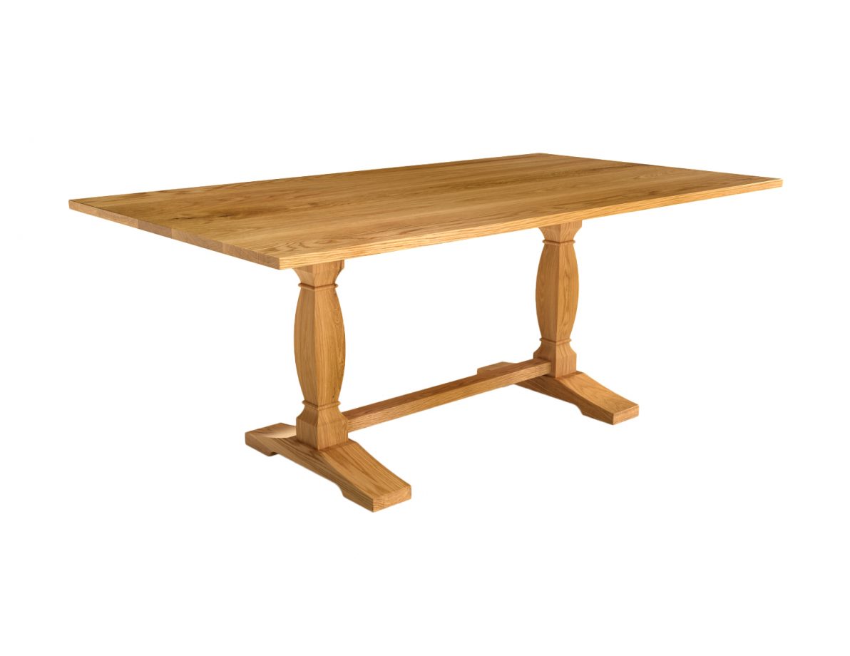 Trestle Library Table, rendering.