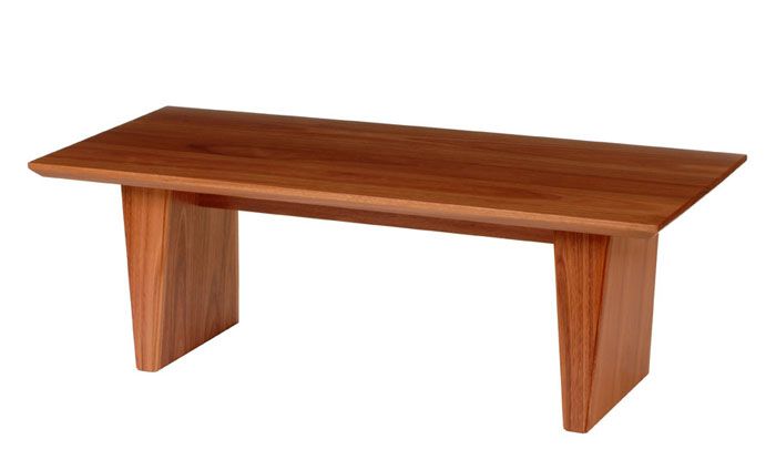 5° Coffee Table. Shown in Lyptus wood.
