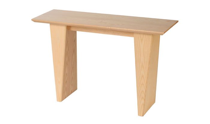 5° Console Table (White Ash)