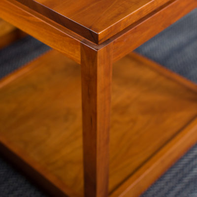 Artisan End Table, shown in cherry.