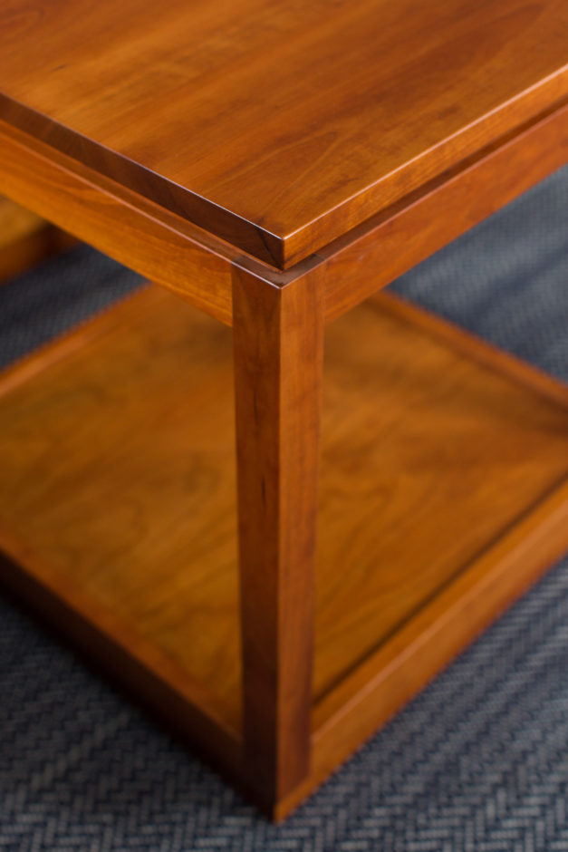 Artisan End Table, shown in cherry.