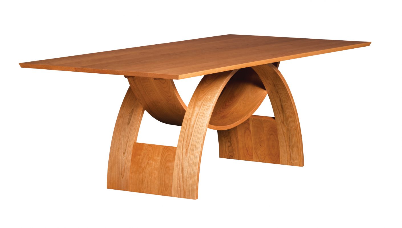 Balance Dining Table. Shown in cherry.