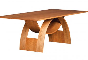 Balance Dining Table. Shown in cherry.