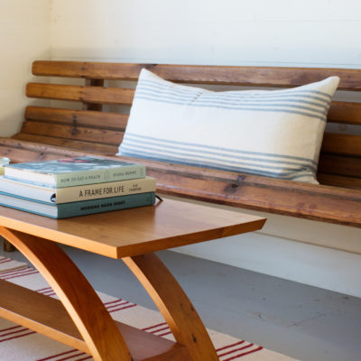 Balance Coffee Table, shown in cherry.