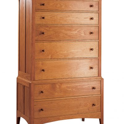 Davenport Tall Chest. Shown in cherry.