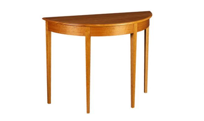 Demilune Table. Shown in cherry.