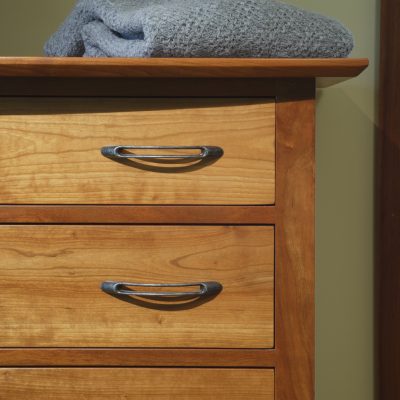 Dimarzio 6 Drawer Chest, detail. Shown in cherry.