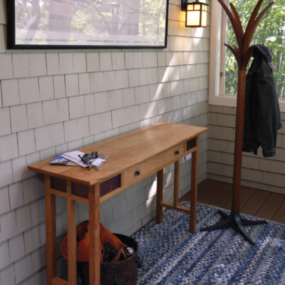 Duo Console Table, with drawer. Cherry.