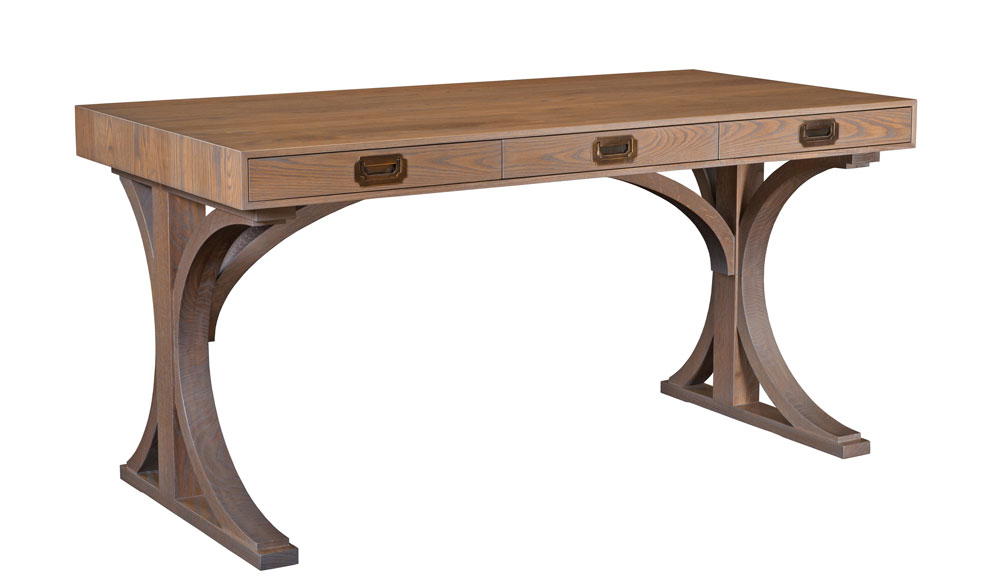 The Gates Desk. Shown in white oak with custom stain.