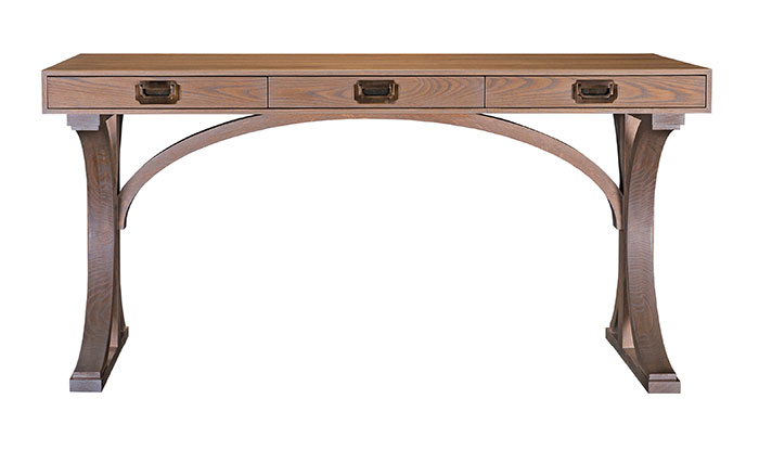 The Gates Desk. Shown in white oak with custom stain.