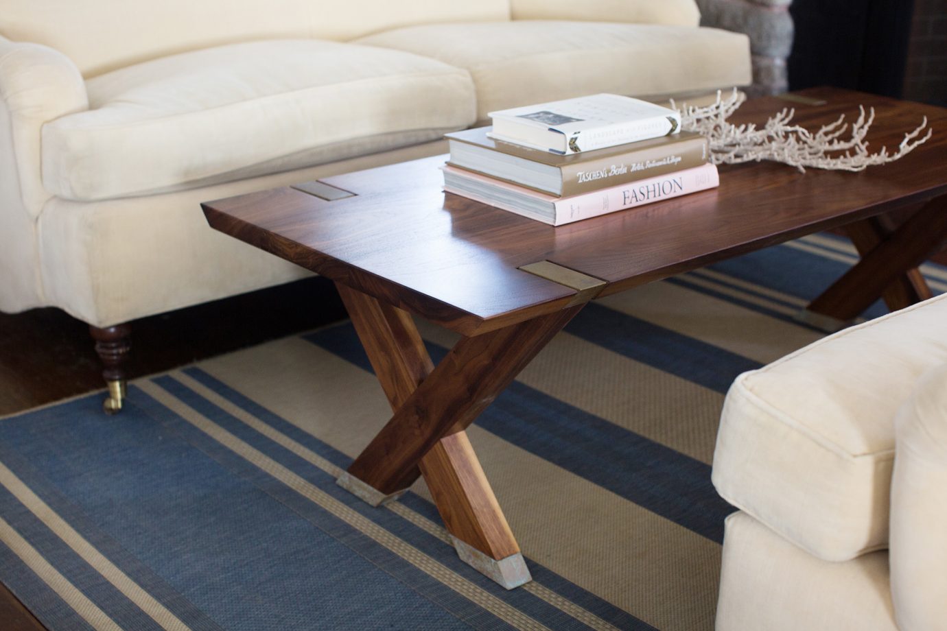 Newton Long Coffee Table. Shown in walnut.