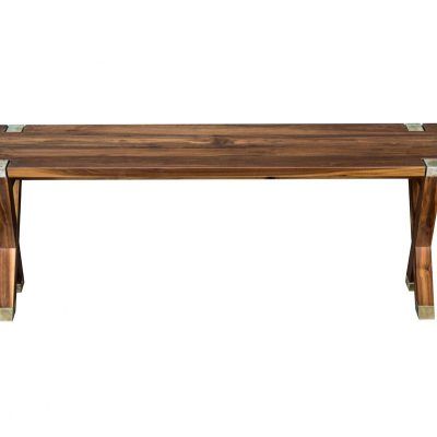 Newton Long Coffee Table. Rustic Walnut.