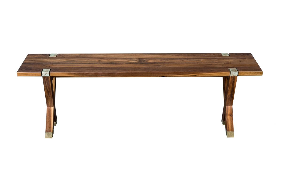 Newton Long Coffee Table. Rustic Walnut.