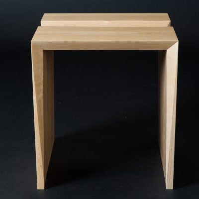 Rivers Waterfall End Table. Shown in ash.