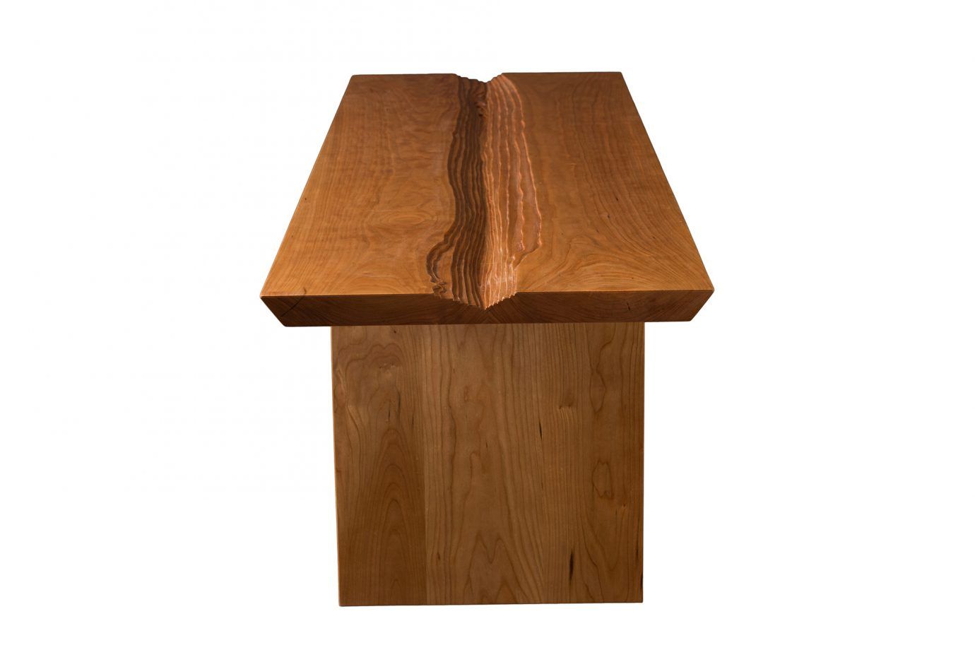 Rivers Coffee Table. Shown in cherry.