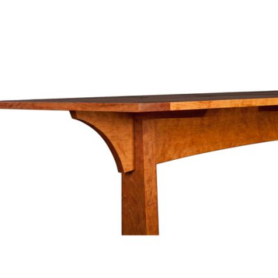 Strawbridge Dining Table, detail. Shown in cherry.