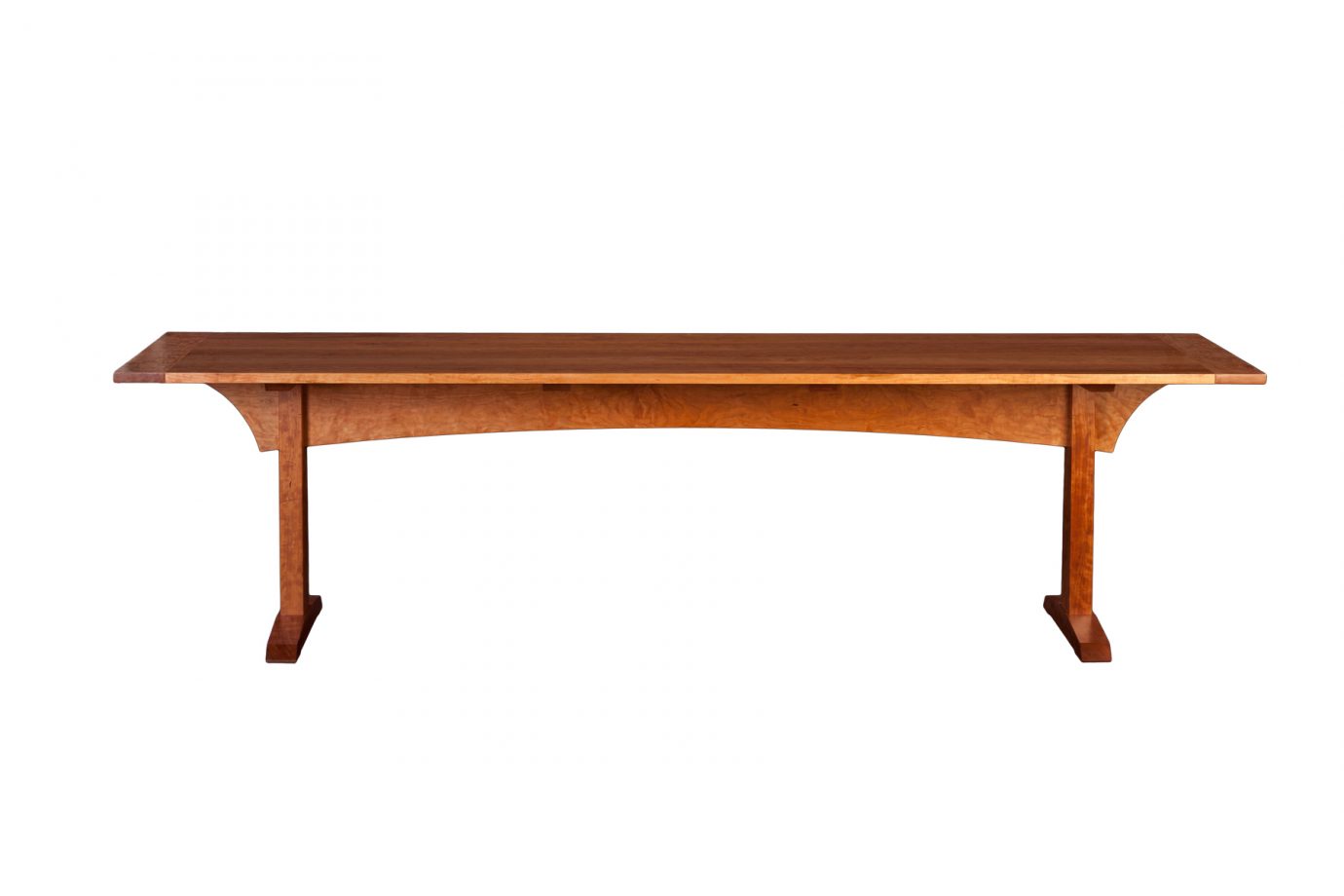 Strawbridge Dining Table, shown in cherry.