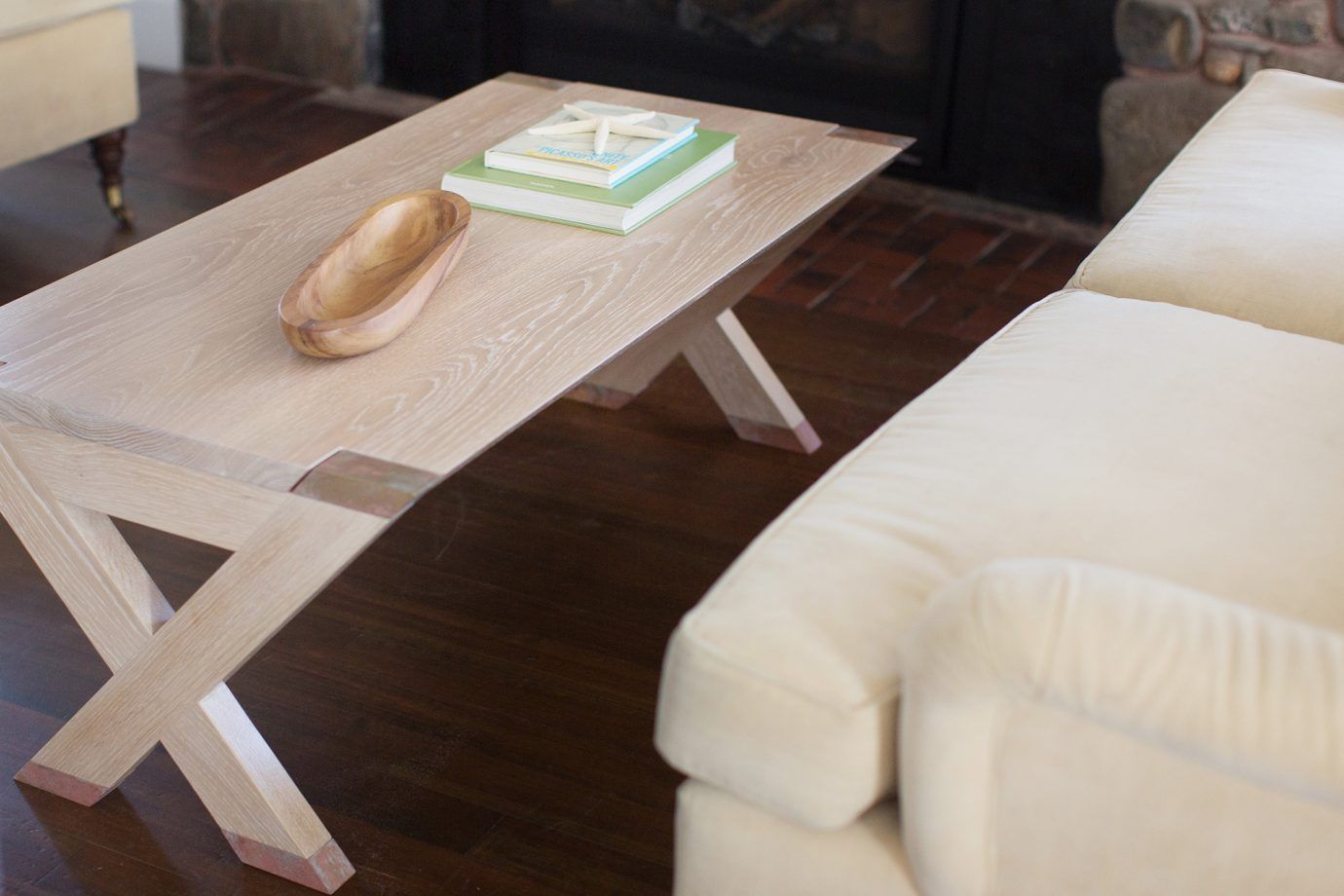 Newton Coffee Table shown in white oak with Newton finish.