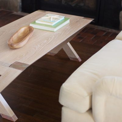 Newton Coffee Table shown in white oak with Newton finish.