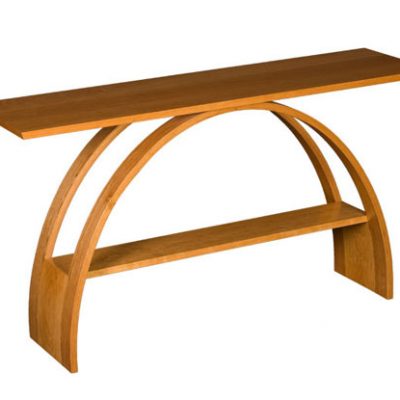 Balance Console Table. Shown in cherry.
