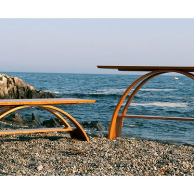 Balance Console and Coffee Table. Shown in cherry.