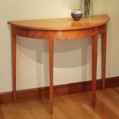 Demilune Table. Shown in cherry.